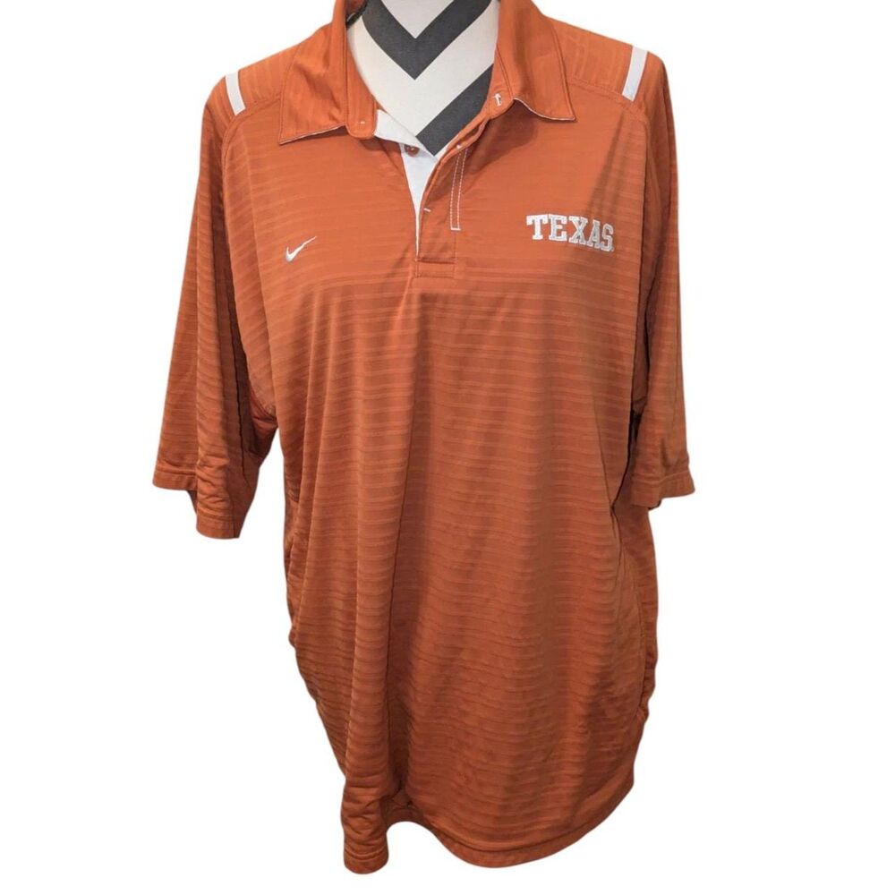 Nike Team Texas Longhorns XL Long Sleeve Performance Polo Shirt